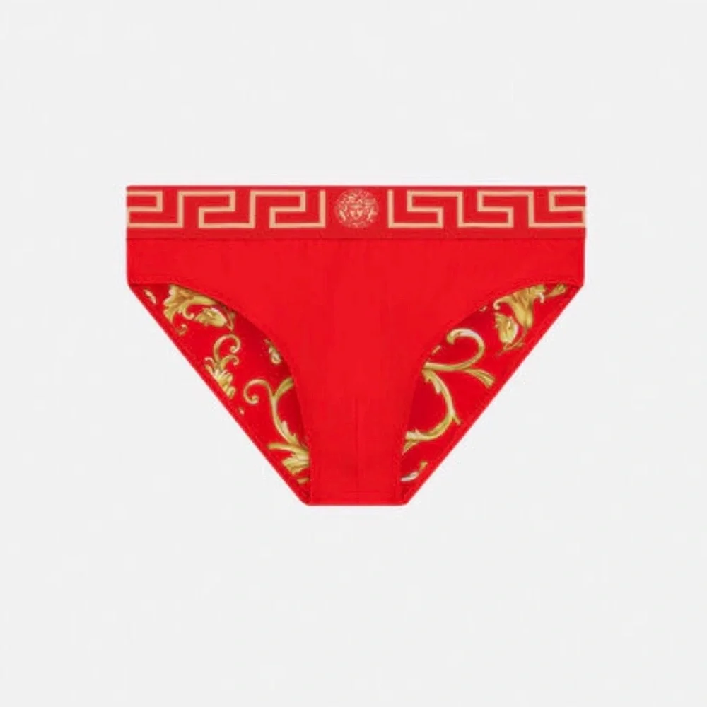 Versace Greca Border Swim Briefs